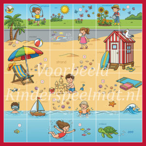 Bee-Bot mat thema zomer kinderspeelmat